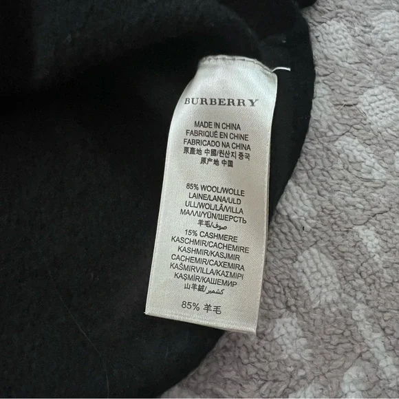 Burberry Black Cardigan Cashmere/wool Blend XS Women’s - Picture 5 of 9